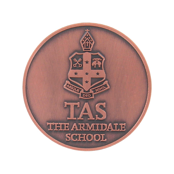 AR0329 Custom round medallion antique copper finish